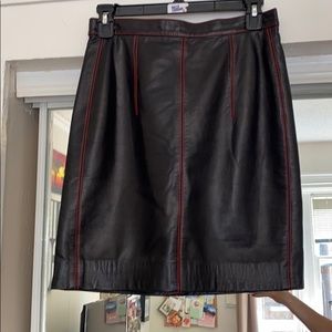 Real 100% leather Skirt